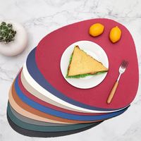 Napperons en cuir lavables, tapis de table résistants aux taches, sous-plats pour bols
