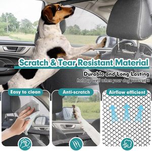 Usine directe Durable <span class=keywords><strong>chien</strong></span> <span class=keywords><strong>voiture</strong></span> barrière filet anti-évasion siège arrière <span class=keywords><strong>voiture</strong></span> porte séparateur personnalisé coupe traitement Service - Product Image 2