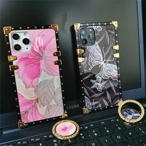 Custodia <span class=keywords><strong>per</strong></span> telefono con fiori di lusso glitterati con copertura quadrata a farfalla <span class=keywords><strong>per</strong></span> <span class=keywords><strong>Samsung</strong></span> <span class=keywords><strong>Galaxy</strong></span> A54 A14 A53 A33 A34 A23 A32 <span class=keywords><strong>A52</strong></span> A72 A71 A51 A82 A21S - Product Image 2