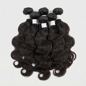 Cabello Virgen Indio Remy 100% Natural Sin Procesar para Tejer, 115g (4oz), Doble Trama a Máquina, Producto de Buena Calidad de la India, ¡Gran Venta! - Product Image 1