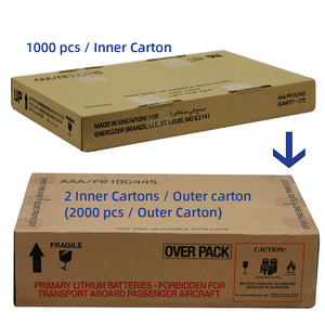 Véritable Energizer L92 Batterie <span class=keywords><strong>AAA</strong></span> 1.5V 1500mA/2000mA 1250mAh LiFeS2 Batterie Lithium Primaire Cylindrique - Product Image 6