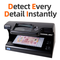 Machine de vérification des billets de banque en plastique DC-109A1B, détecteur de monnaie portable, lampe UV, loupe 10x, certifiée CE