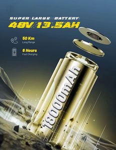 Trotinette électrique pliable T10 18Ah, rapide et économique, pour adultes, Monopattino Elettrico T10 Monopa - Product Image 2