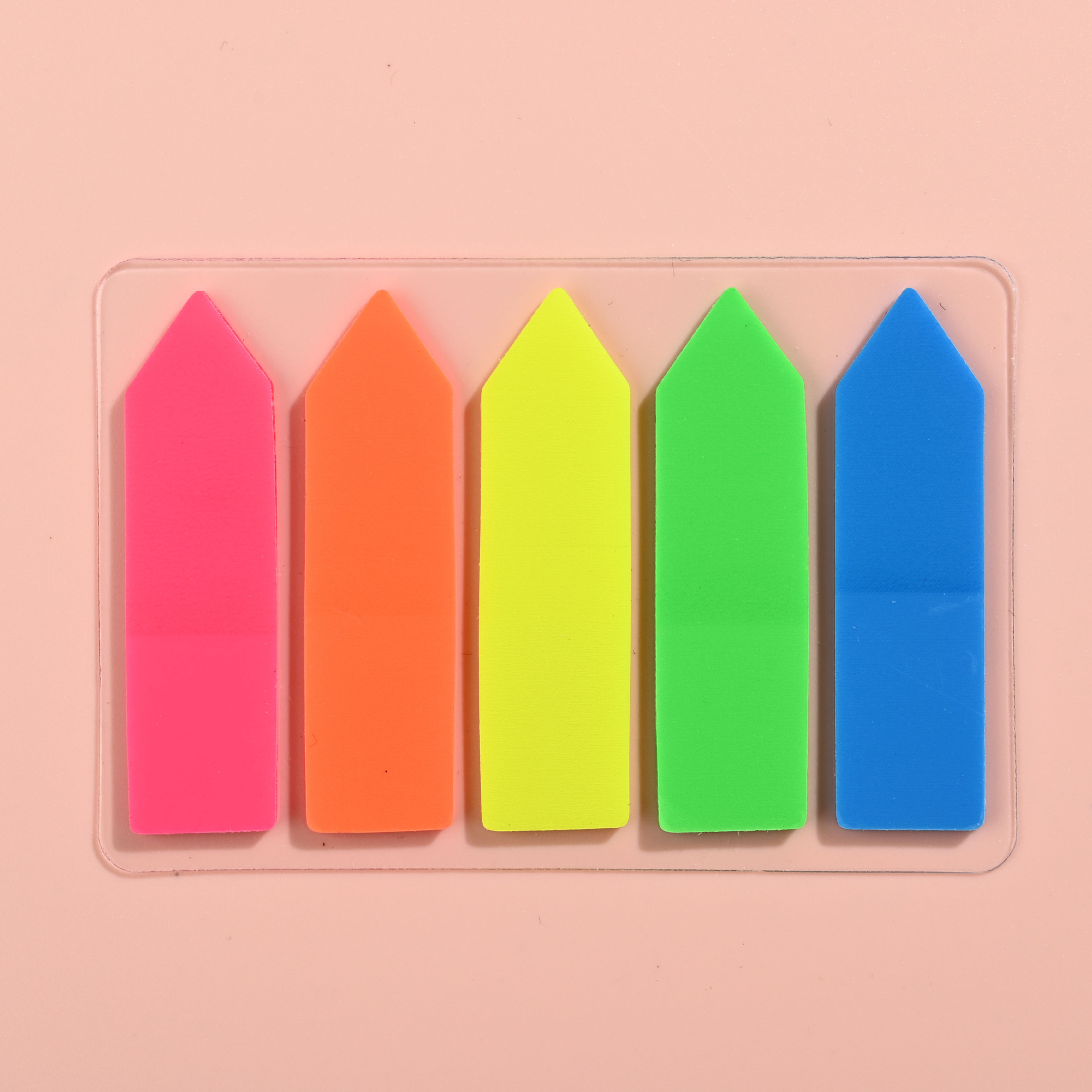 5 pointed heads in fluorescent color