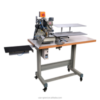Machine à coudre semi-automatique à lit plat pour l'ourlet des manches de t-shirt avec moteur |   GRAND Passe-ourlets automatique industriel haute vitesse