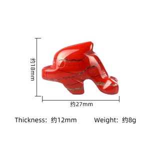 Mini Dễ Thương Cá Heo Tự Nhiên Bán Quý Cá Heo Đá 1Inch Khắc Động Vật Tự Làm Micro Cảnh Quan Sinh Vật Biển Cá Heo Pha Lê Thủ Công Mỹ Nghệ - Product Image 5