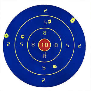 ملصقات هدف دائرية ذاتية اللصق حمراء فلورية للرماية بالقوس والسهم، 200 قطعة، الأكثر مبيعًا - Product Image 4