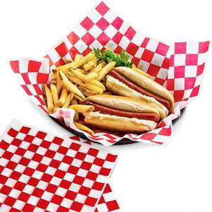 Wholesale Customized Printed Logo and Size Food Safe Grade Burger <b>Paper</b> Greaseproof Deli Meat <b>Wrapping</b> Wax Coated <b>Paper</b> - Product Image 3