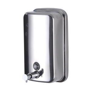 Stainless Steel Wall Mounted Soap Dispenser 801-1200Ml No Drill Press Type Liquid Soap Dispenser - Product Image 1