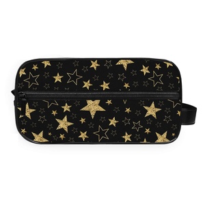 Sac de toilette de voyage imperméable de grande taille, portable, à la mode, avec logo personnalisé Gold Star Design, pour adultes, à utiliser dans la salle de bain - Product Image 2