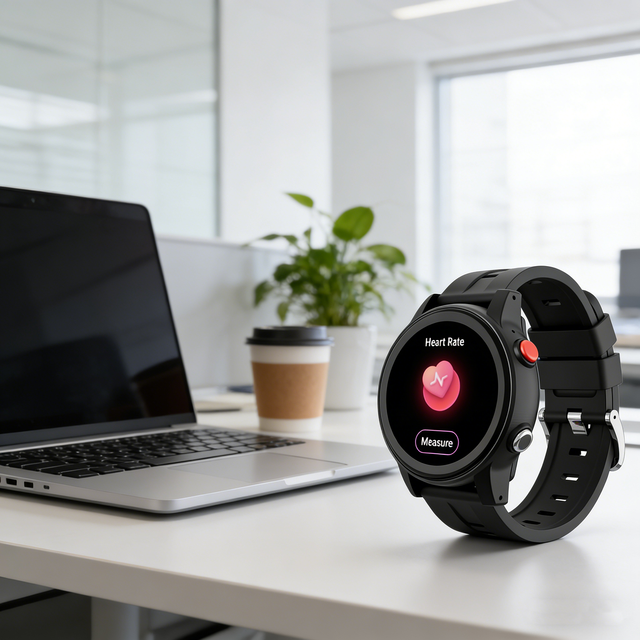 4G Health Smart Watch for Elderly | SOS Calling GPS Tracking Remote Control SDK Available AMOLED Display IP67 Waterproof Android