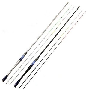 Byloo Types de 1 2 3 <span class=keywords><strong>4</strong></span> Section Canne À Pêche 2.1 Mètre Personnaliser Canne À Pêche Spinning Cannes avec Moulinet Combo Ensemble Complet - Product Image 1