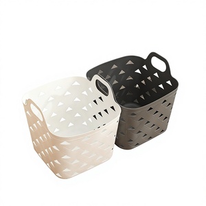 <strong>Bathroom</strong> Laundry <strong>Basket</strong> 60L Big Capacity Eco-Friendly Plastic <strong>Storage</strong> for Clothes and Cleaning Supplies - Product Image 2