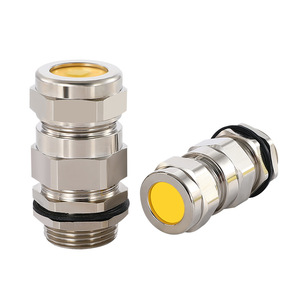 Copper Plated Nickel <b>Cable</b> Gland Pg20 Ip68 Waterproof Marine Grade Armor Sealed Connector For Low Voltage Applications - Product Image 2