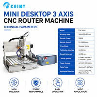 Mini Router CNC de Escritorio 3040 de 4 Ejes, Máquina de Tallado Rotativa para Madera, Metal y Piedra
