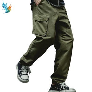 <span class=keywords><strong>Pantaloni</strong></span> Cargo da Uomo Personalizzati <span class=keywords><strong>Verdi</strong></span>, Gamba Dritta, Elastico <span class=keywords><strong>con</strong></span> Coulisse, Tasche Grandi, Traspiranti, in Tela Ricamata, Vita Media, Casual - Product Image 2