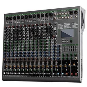 Professional 14 Channel Mixer With 99 Dsp Effects <b>Bluetooth</b> <b>Usb</b> Audio Sound Card - Product Image 1