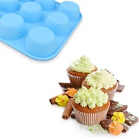 Lebensmittel qualität 12-Tasse Silikon Muffin form Antihaft-Muffin formen Backform Muffin Cupcake Silikon form für Cupcake Törtchen Ei