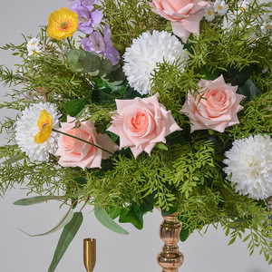 Precio de Fábrica, Bolas de Flores Artificiales Verdes y Blancas, Rosas de Seda, Orquídeas, Centros de Mesa para Bodas, Recuerdos de Boda y Decoración del Hogar - Product Image 4