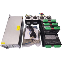 Kit de moteur pas à pas hybride à boucle ouverte à 4 axes avec moteur pas à pas Nema 23 de 1,2 N.m et alimentation du driver DM542
