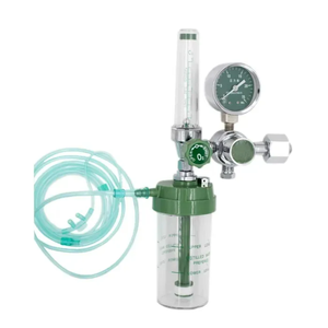 Fabrieksprijs Dubbele Meter Manometer Zuurstofregelaar Met Flowmeter Luchtbevochtiger - Product Image 4