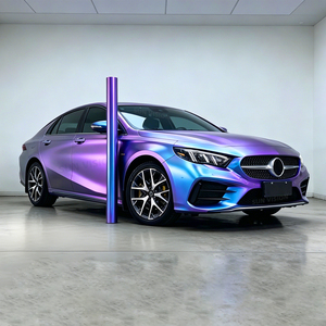 <span class=keywords><strong>Film</strong></span> Vinyle Mat Caméléon Bleu <span class=keywords><strong>Aurore</strong></span> Violet pour Voiture, <span class=keywords><strong>Film</strong></span> Mat à Effet de Couleur Changeante, Auto-Adhésif Amovible pour Véhicules - Product Image 1