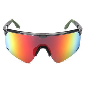 High Quality Stylish UV400 Mirrored Sports Sunglasses with Semi-Rimless Frame for Road Bike Cycling Running for Men - Product Image 2