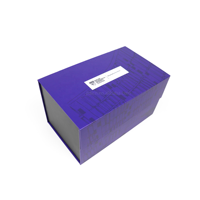 Boîte cadeau pliable en carton rigide noir mat de luxe avec logo personnalisé de qualité supérieure, fermeture magnétique, vide