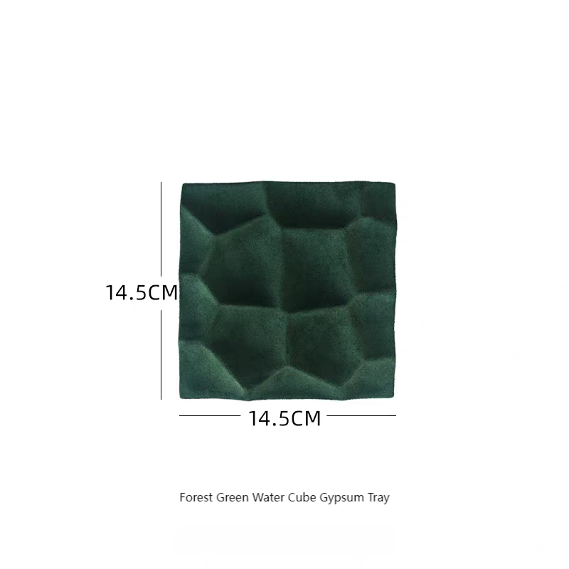 Forest Green Water Cube Gypsum Tray