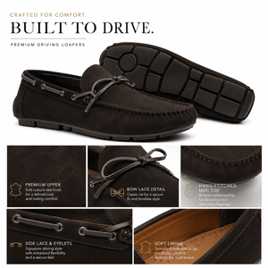 Mocassins classiques en cuir <span class=keywords><strong>nubuck</strong></span> marron avec détail nœud et semelle en caoutchouc durable <span class=keywords><strong>pour</strong></span> hommes – Vente en gros - Product Image 3