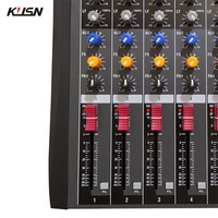 Table de mixage numérique professionnelle 6 canaux Console de mixage audio DJ Console de mixage sonore avec DSP Bluetooth MP3 USB