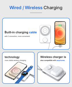 พาวเวอร์แบงค์แม่เหล็กพกพาแบบใหม่ ความจุ 10000mAh รองรับ PD22.5W ชาร์จเร็วสุด พร้อมที่ชาร์จไร้สายขนาดเล็ก สำหรับ <span class=keywords><strong>iPhone</strong></span> 17 - Product Image 3