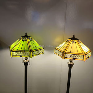 Lámpara de pie de vitral Tiffany de diseño barroco de 16 pulgadas, bombilla E-27 para sala de estar, estudio, comedor, decoración e iluminación - Product Image 6