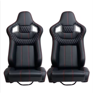 Sièges de voiture noirs YLA de haute qualité, sportifs, réglables, type baquet, pour la simulation de course, compatibles <span class=keywords><strong>BMW</strong></span> et Honda, en cuir - Product Image 1