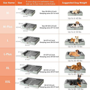 Cama Ortopédica para Perros de Espuma Viscoelástica Rectangular, Moderna, Antiestrés, Personalizada de Fábrica, Minimalista, Elegante y Divertida, con Reforzamiento para Gatos - Product Image 3