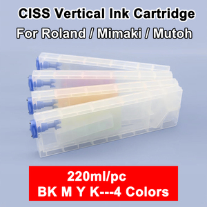 220ml 4 cái Ciss dọc Hộp Mực cho Roland mimaki mutoh máy in liên tục cung cấp mực hệ thống hộp mực cho Roland ra - Product Image 2