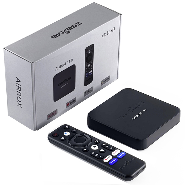 2025 ZGEMMA Android TV Box Zgemma Box Android 4K UHD Streaming Media Player IPTV ZGEMMA Airbox Y1