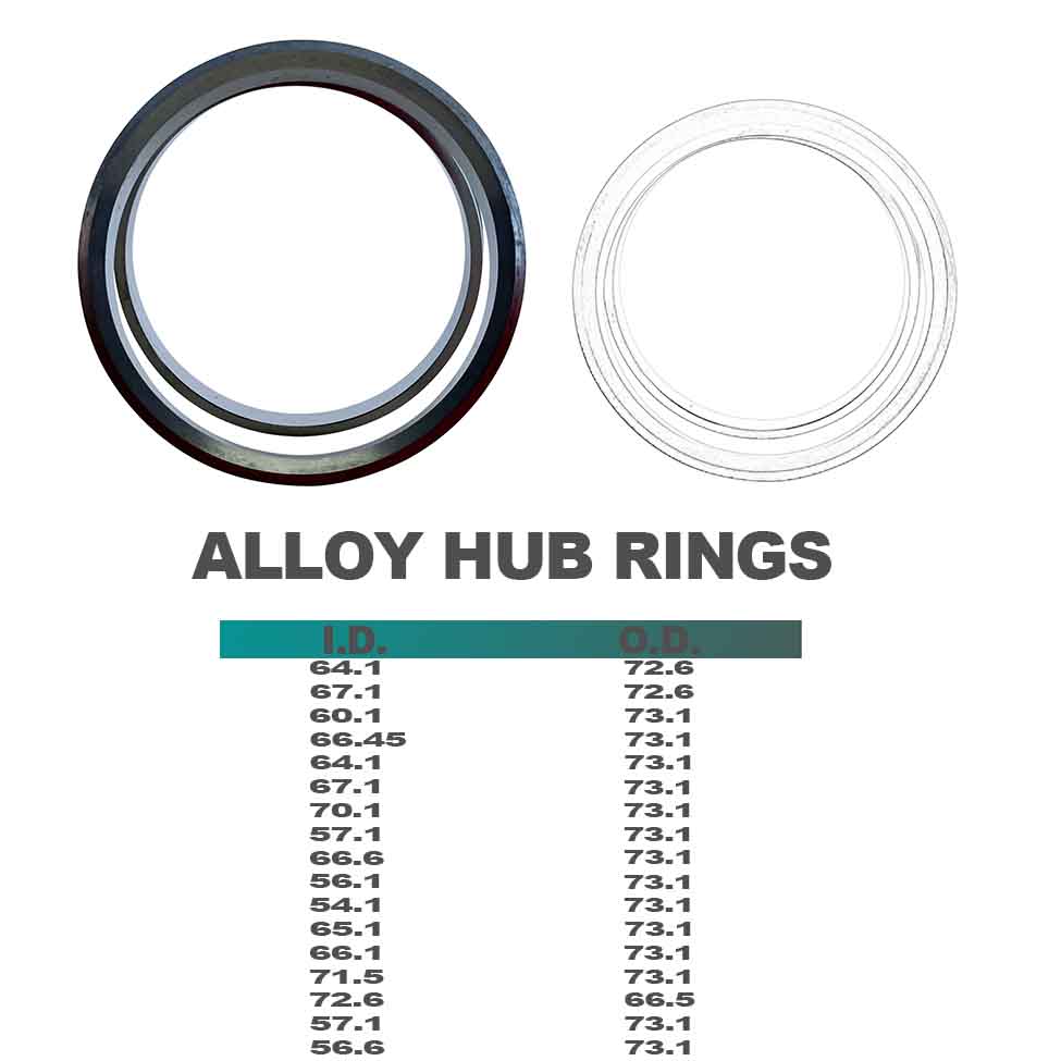 Wheel Vibration Reduction Adapters Wheel Hub Centric Rings 106.1mm To 100.1mm - Aluminum Alloy Silver Hub Center Rings - View #11