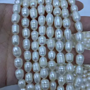 Mutiara Harga Murah mutiara ukuran berbeda 7mm mutiara air segar untuk pembuatan perhiasan