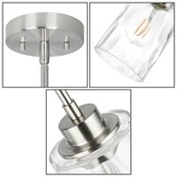Luminaire suspendu ETL, luminaire suspendu en verre pour chevet, luminaire suspendu moderne nordique, luminaire suspendu pour îlot de cuisine