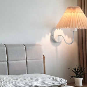 Modern Minimalist Nordic Style Wall <b>Lamp</b> for Bedroom Bedside Living Room Staircase Hallway Balcony <b>Study</b> Pleated Design - Product Image 6