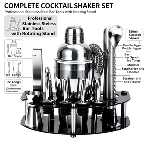 <span class=keywords><strong>Set</strong></span> Shaker <span class=keywords><strong>per</strong></span> <span class=keywords><strong>Cocktail</strong></span> in Acciaio Inox <span class=keywords><strong>per</strong></span> Uso Commerciale, <span class=keywords><strong>Set</strong></span> Regalo Completo <span class=keywords><strong>per</strong></span> Preparazione <span class=keywords><strong>Cocktail</strong></span>, Accessori Bar Moderni 500mL - Product Image 4
