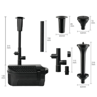 Kit de pompe de fontaine de cascade de jardin de pompes de filtre de bassin d'eau submersible avec la buse de fontaine Bomba Agua Fuente Sumergible