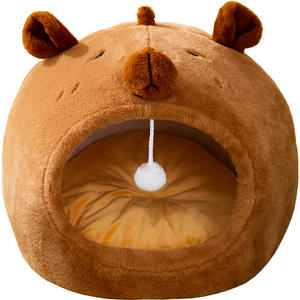 Suave respetuoso con el medio ambiente Elk Yurt Patrón sólido Casa cálida Perrera para gatos Kitty Christmas Elk Kitty Cerrado Pet <span class=keywords><strong>Ciges</strong></span> Houses - Product Image 1