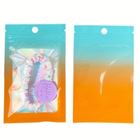Mini pochette d'emballage en plastique ziplock avec finition hologramme pour un stockage sécurisé des bijoux et une petite marque de produit