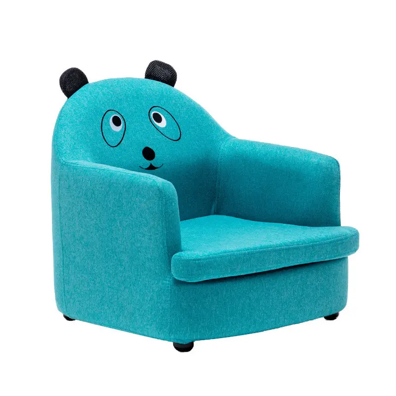 Fabric and PU leather Children Cute animal reading chair living room furniture kids' sofa