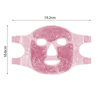 Masque rafraîchissant réutilisable OEM/ODM pour le visage entier, confortable et réglable, avec billes de gel chaud/froid, double face, pour soulagement à domicile