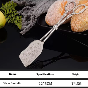 Châu Âu <span class=keywords><strong>Retro</strong></span> Phong Cách Đa Chức Năng Thực Phẩm Kẹp Kẽm Hợp Kim Bánh Mì Clip Phục Vụ Đồ Dùng Cho Nhà Hàng Khách Sạn Nhà Hàng Tự Chọn Salad Bít Tết - Product Image 5