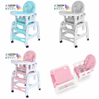 Chaise haute portable pour bébé, idéale pour les repas, en plastique, pour enfants, vente chaude