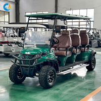 Voiturette de golf électrique Robetaa 6 places, batterie lithium 48V, certifiée CE, Club Car Precedent